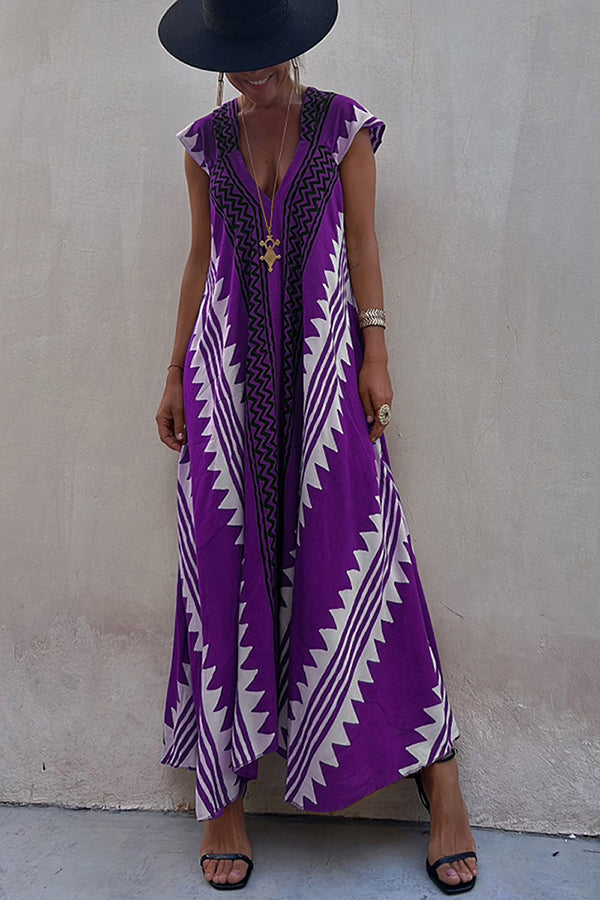 Ethnic Flowy Maxi Dress for Women