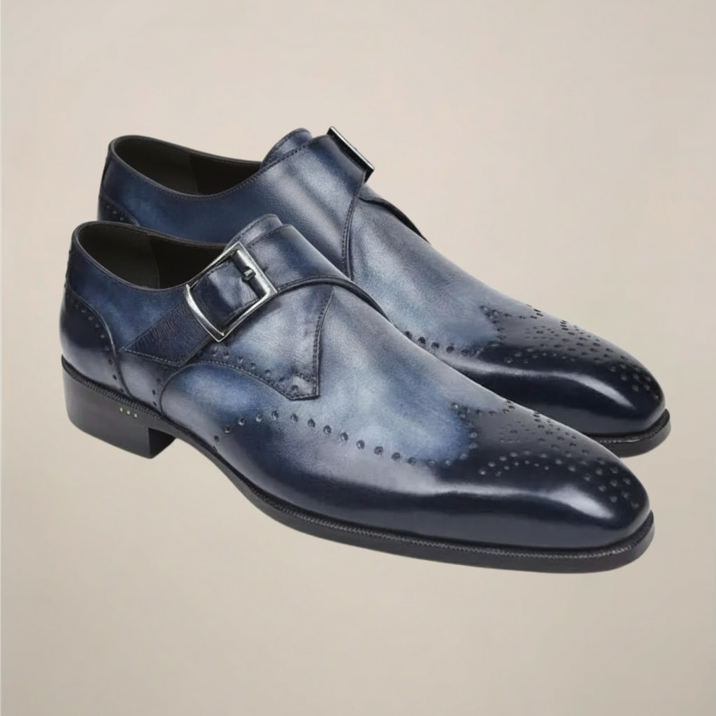 Men’s Monk Strap Dress Shoes – Classic Buckle Design