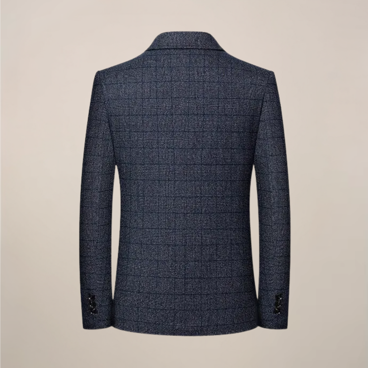 Men’s Slim Fit Plaid Blazer – Vintage Check Tailored Jacket