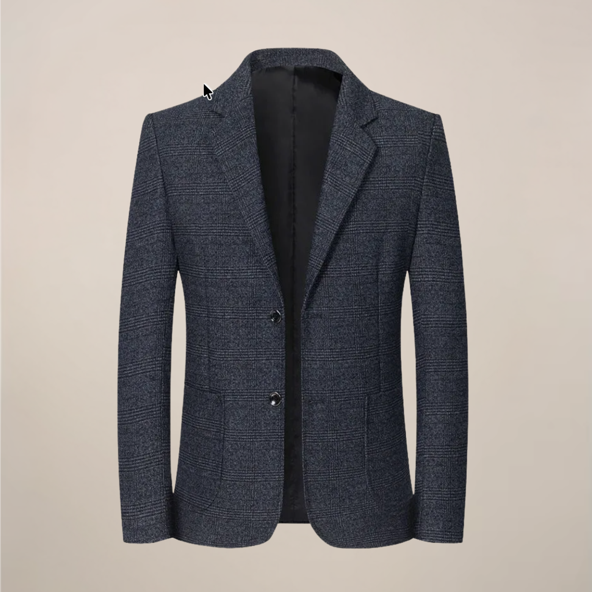 Men’s Slim Fit Plaid Blazer – Vintage Check Tailored Jacket