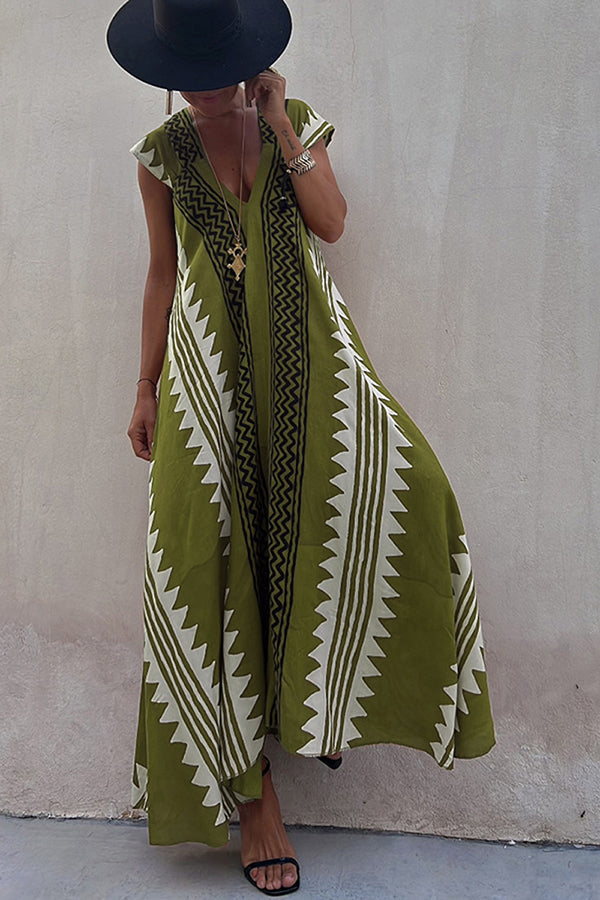 Ethnic Flowy Maxi Dress for Women