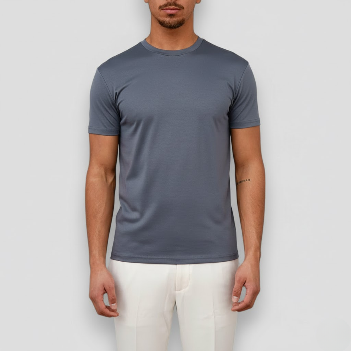 Men’s Shiny Blend T-Shirt – Soft Lightweight Smart Casual Style