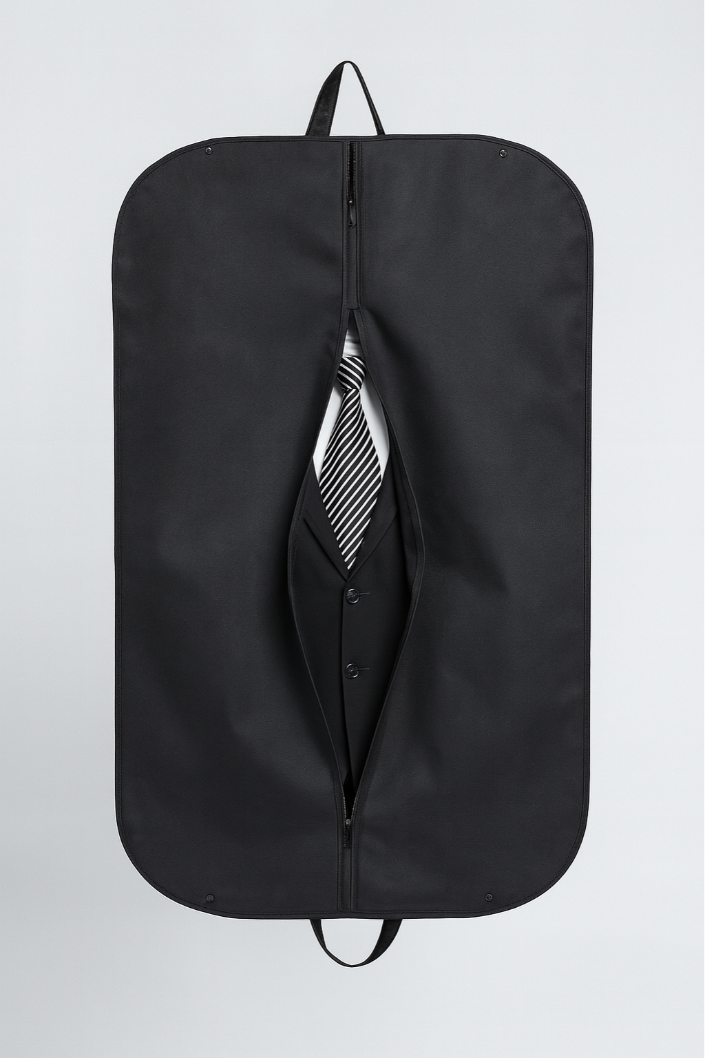 Black Suit Carrier - Foldable Travel Carrier, Zip, Handles