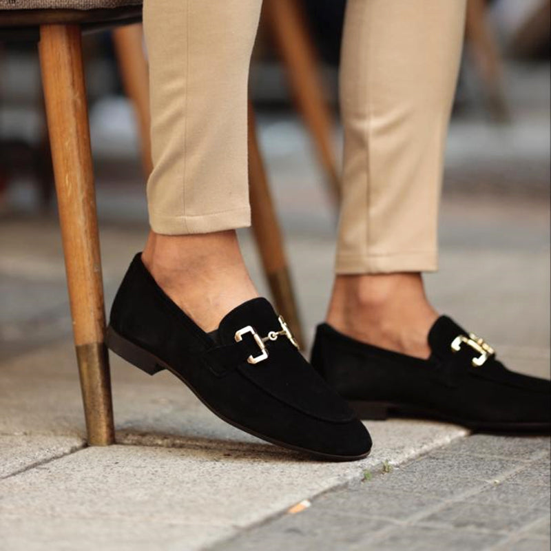 Men’s Almond Toe Horse bit Loafers – Semi-Formal Elegance