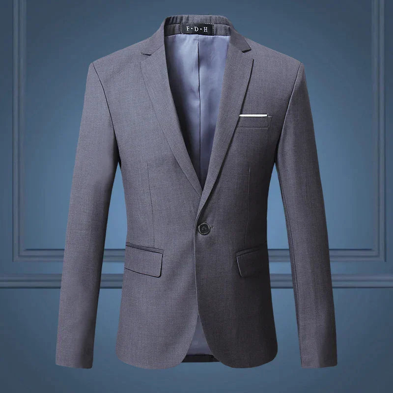 Men’s Blazer Jacket – Classic Formal – Single-Breasted