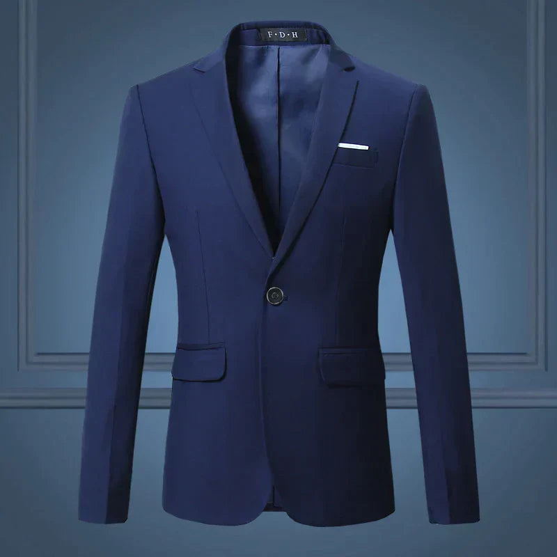 Men’s Blazer Jacket – Classic Formal – Single-Breasted