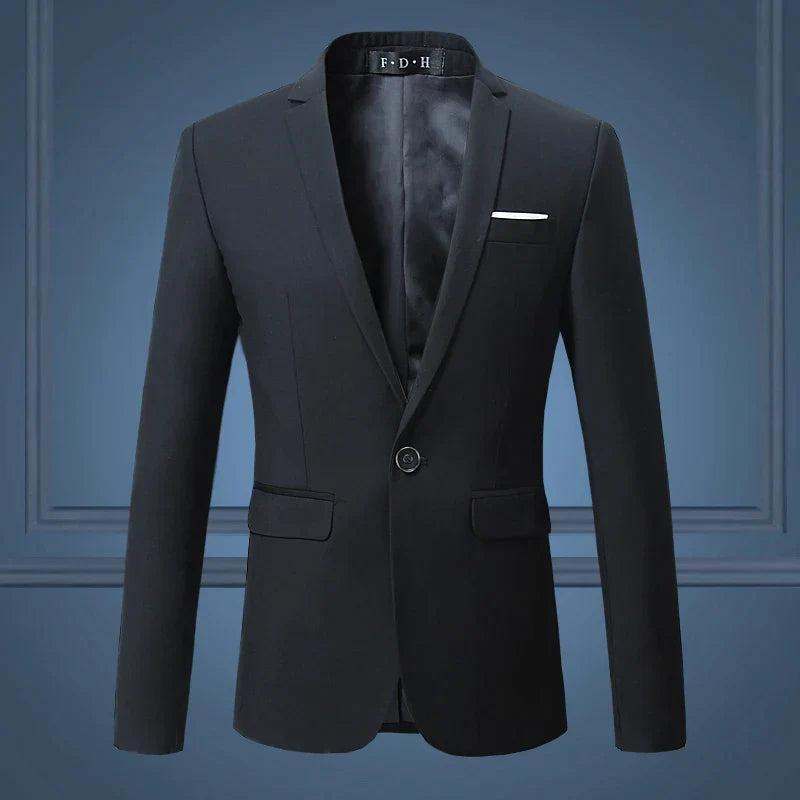 Men’s Blazer Jacket – Classic Formal – Single-Breasted