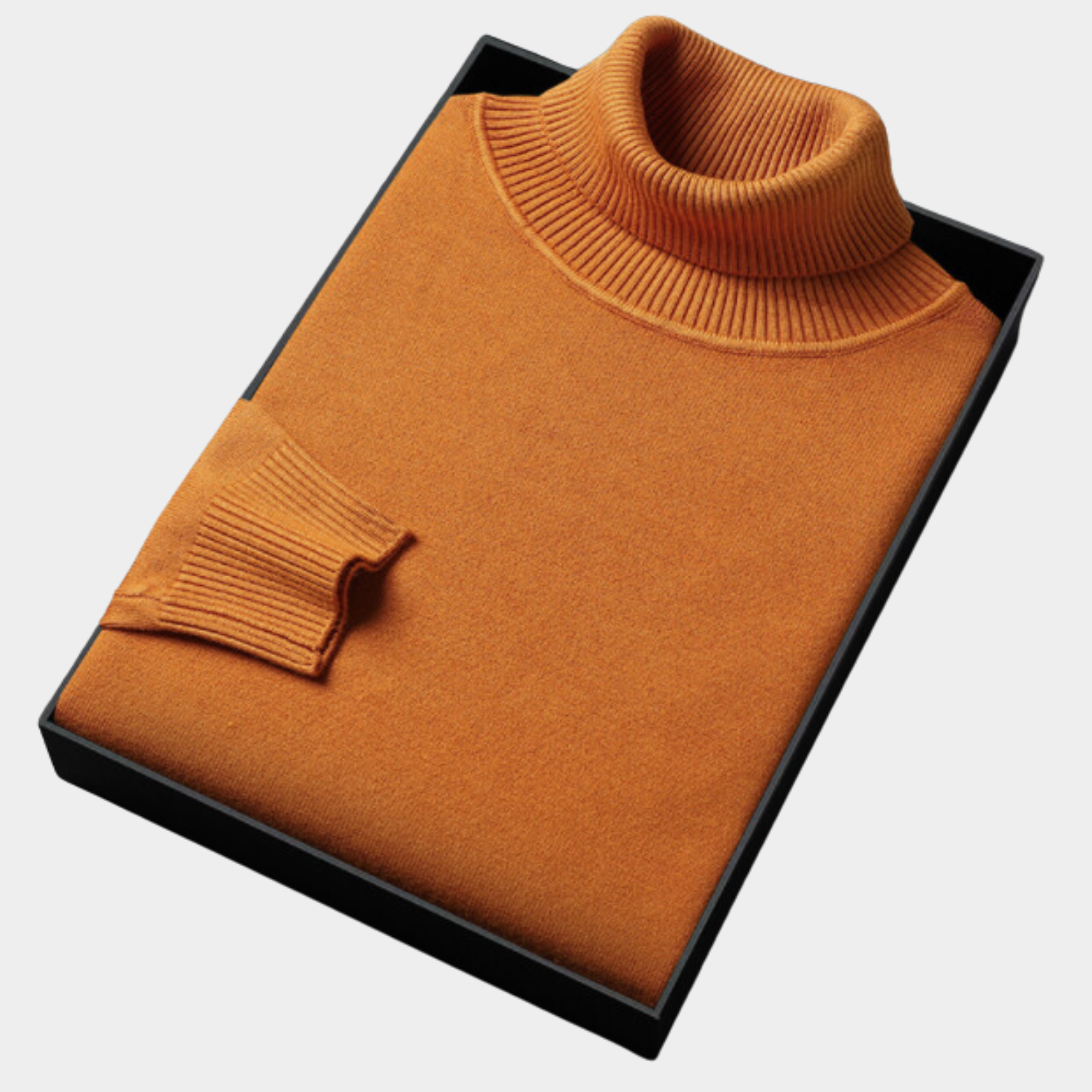 Men’s Bold Colour Turtleneck Sweater – Statement Knitwear