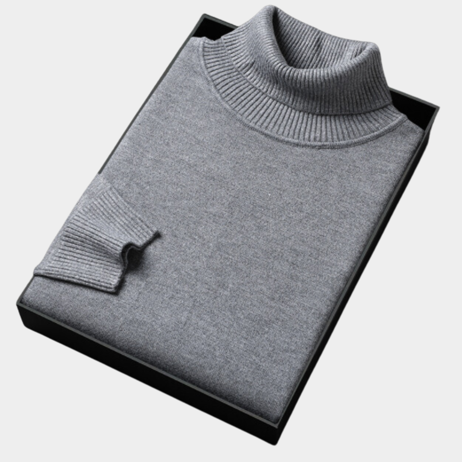 Men’s Bold Colour Turtleneck Sweater – Statement Knitwear