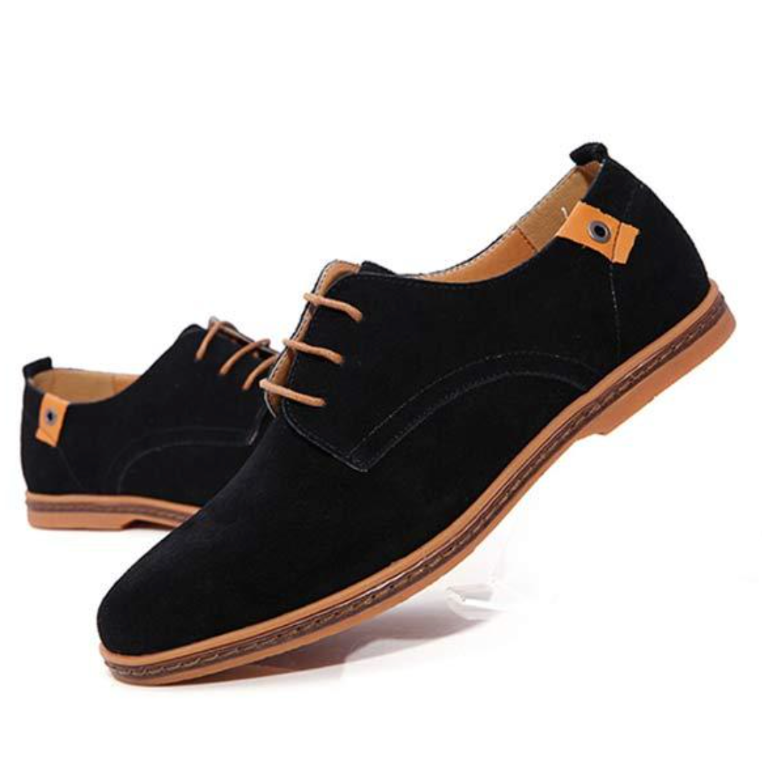 Men’s Classic Dress Shoes – Timeless Round-Toe Design with Refined Detailing