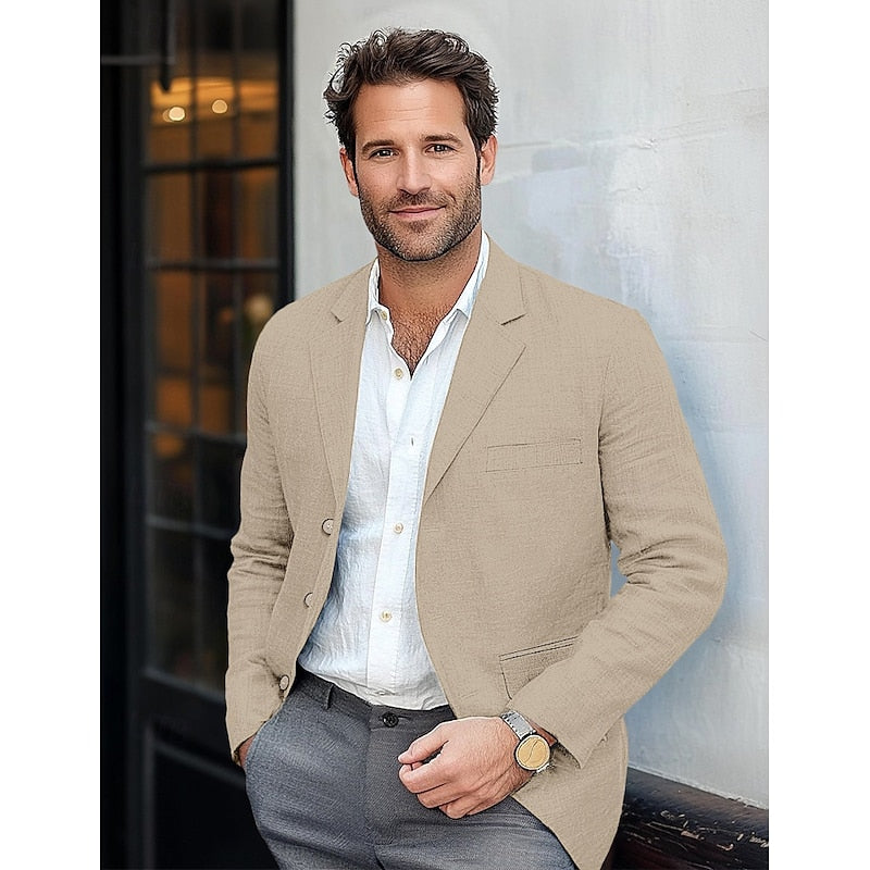 Men’s Classic Lightweight Blazer – Smart Casual All-Season
