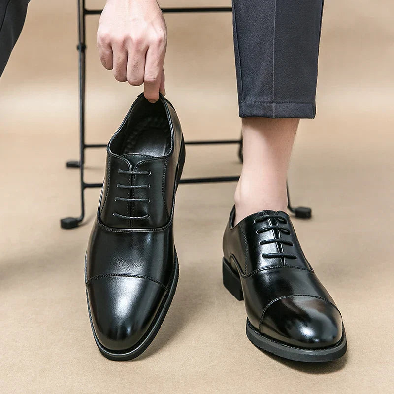 Men’s Classic Oxford Dress Shoes – Lace-Up Formal Footwear
