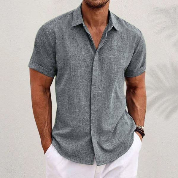 Men’s Classic Short Sleeve Summer Shirt – Spring, Summer