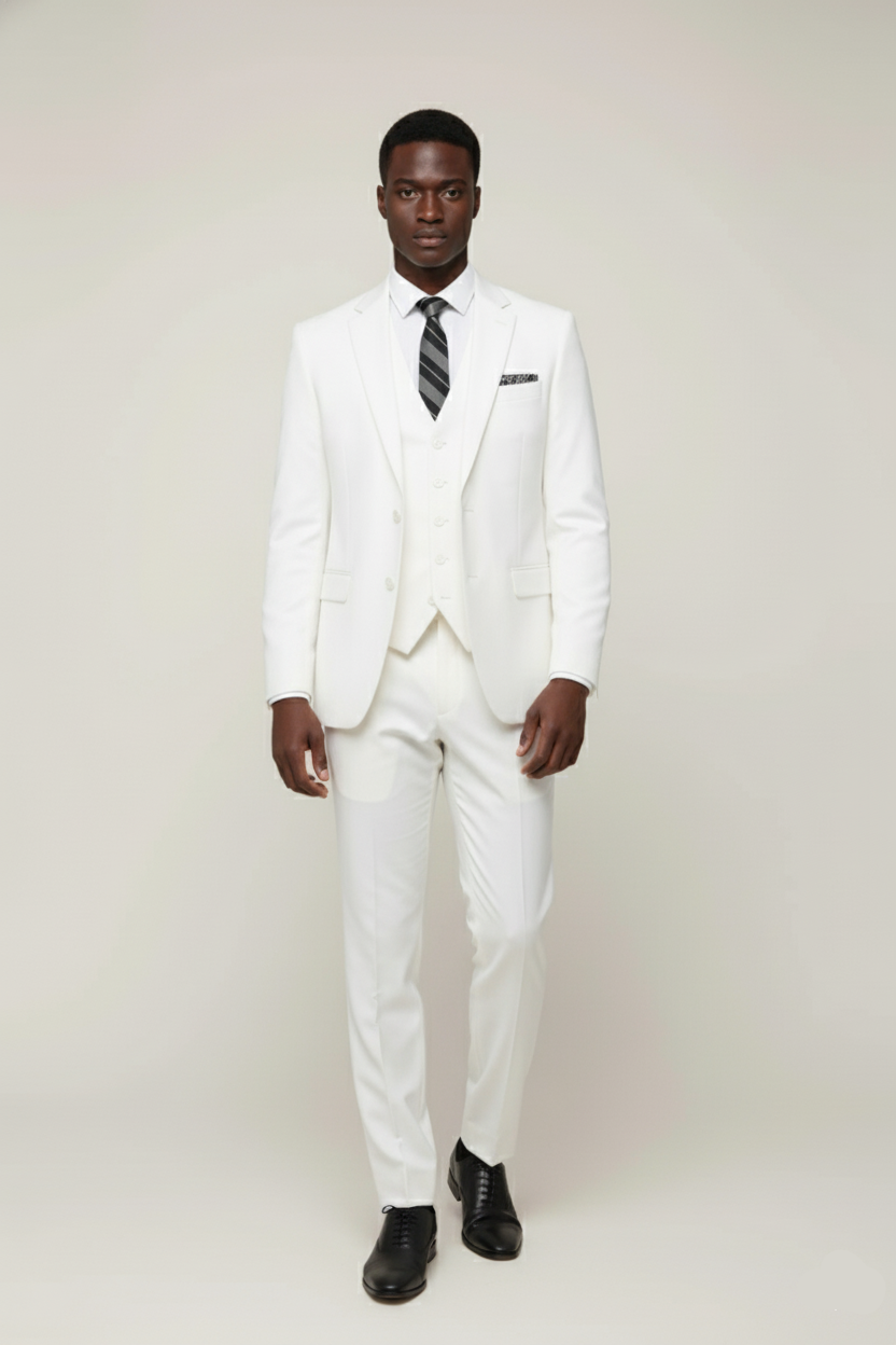Men’s Classic Three-Piece Suit – Tailored Fit for Weddings & Galas