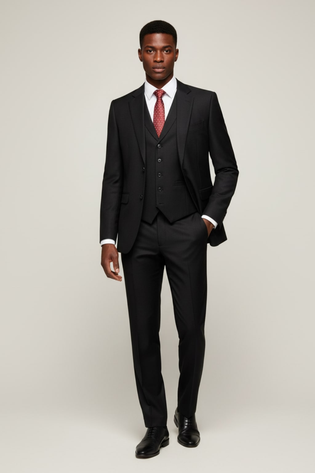 Men’s Classic Three-Piece Suit – Tailored Fit for Weddings & Galas