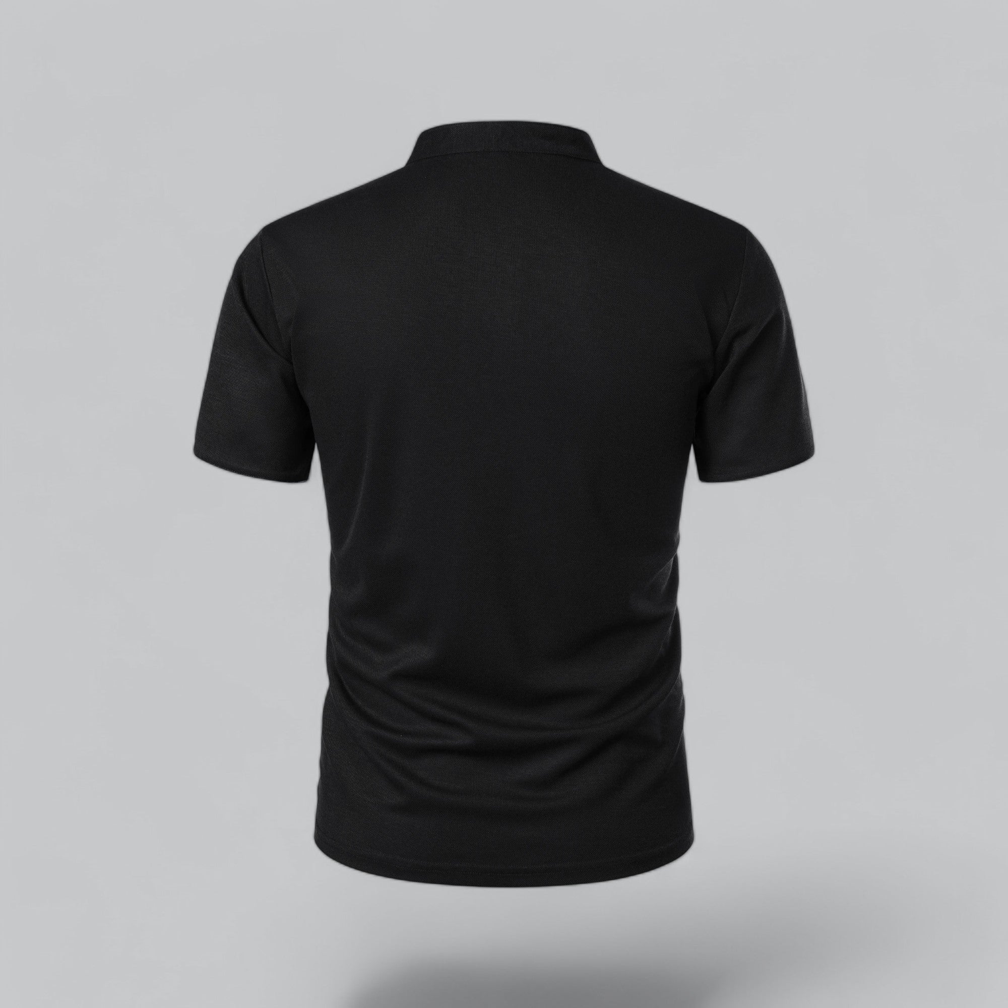 Men’s Collarless Polo Shirt – Timeless Old Money Style Essential