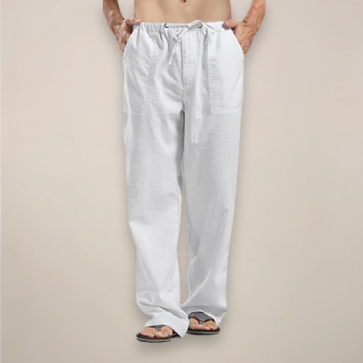 Men’s Linen Pants – Lightweight Linen Blend, Breathable Summer Comfort