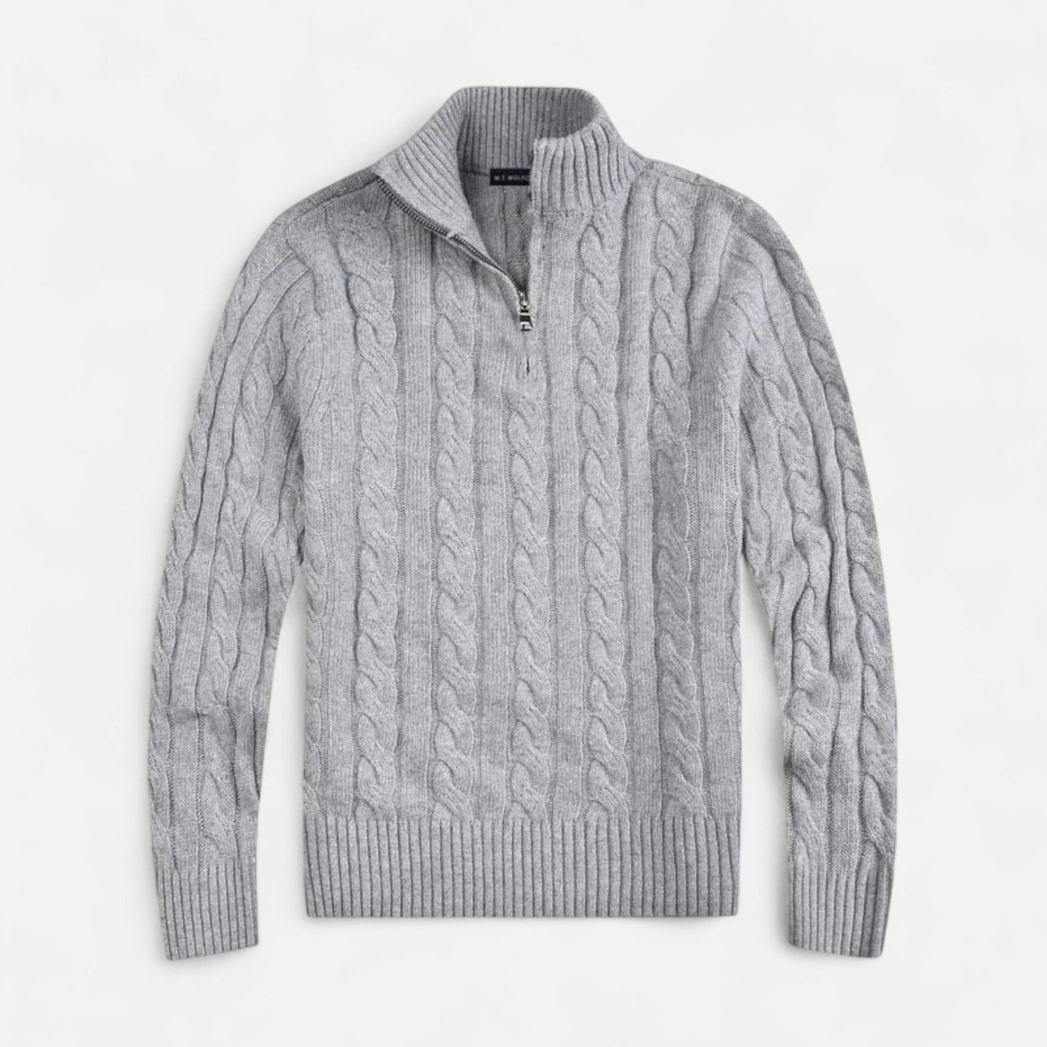 Men’s Open-Front Sweater with Subtle Stitch Detailing – Modern Layering Piece