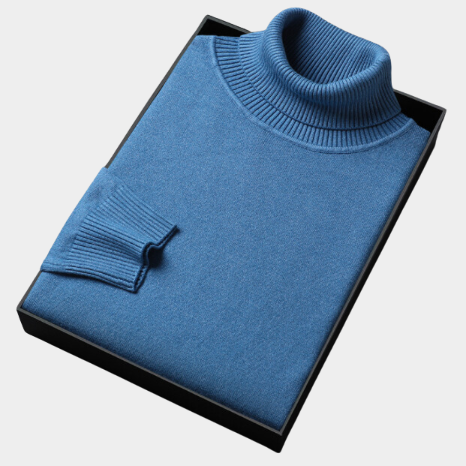 Men’s Polo Jumper with Roll Neck – Smart Casual and Evening
