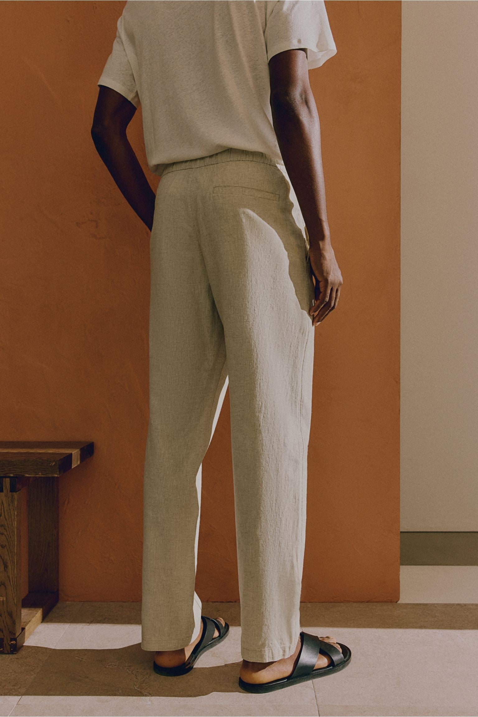 Men’s Relaxed Drawstring Trousers – Smart Casual Fit