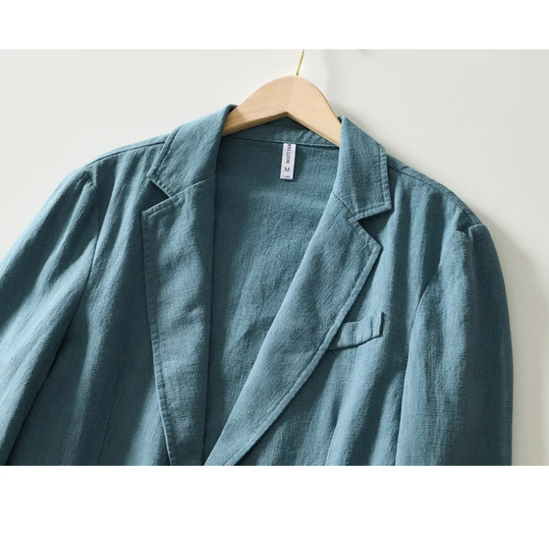 Men's Relaxed Linen Blazer – Smart-Casual Lightweight Layer