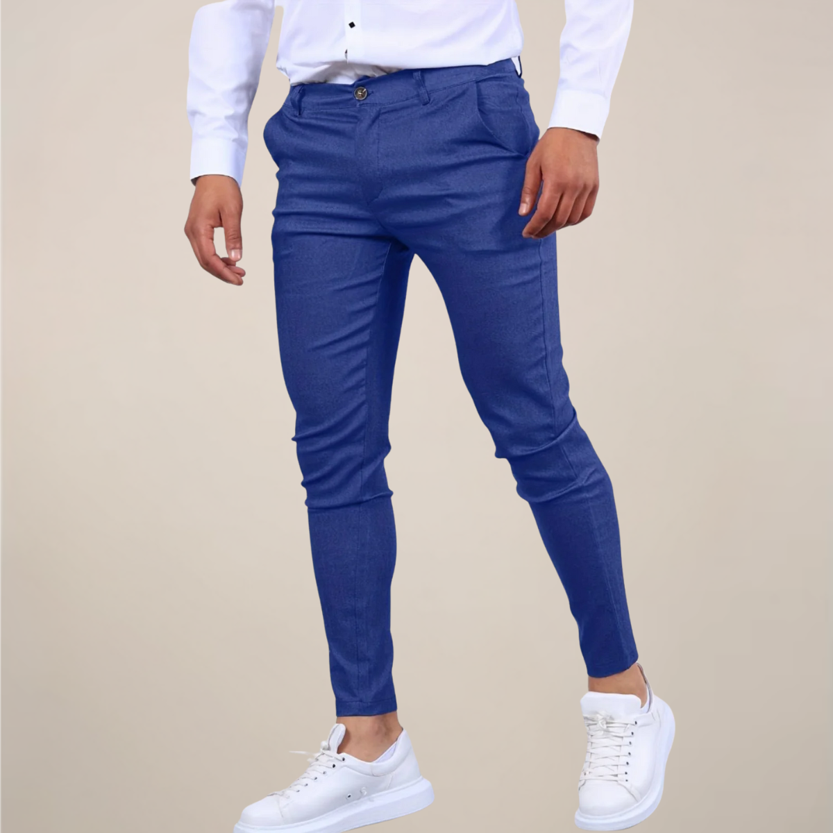 Men’s Skinny-Fit Chino Trousers – Sleek, Modern Cut for Smart Everyday Style