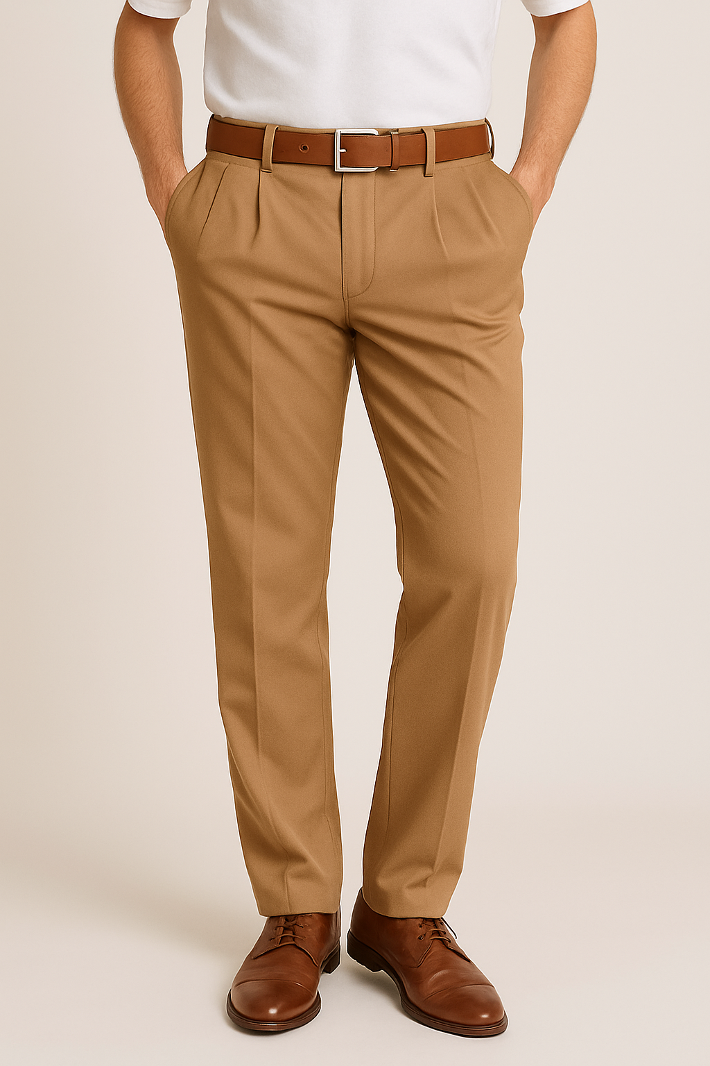 Men’s Slim Fit Business Trousers – Tapered Casual Office Pants