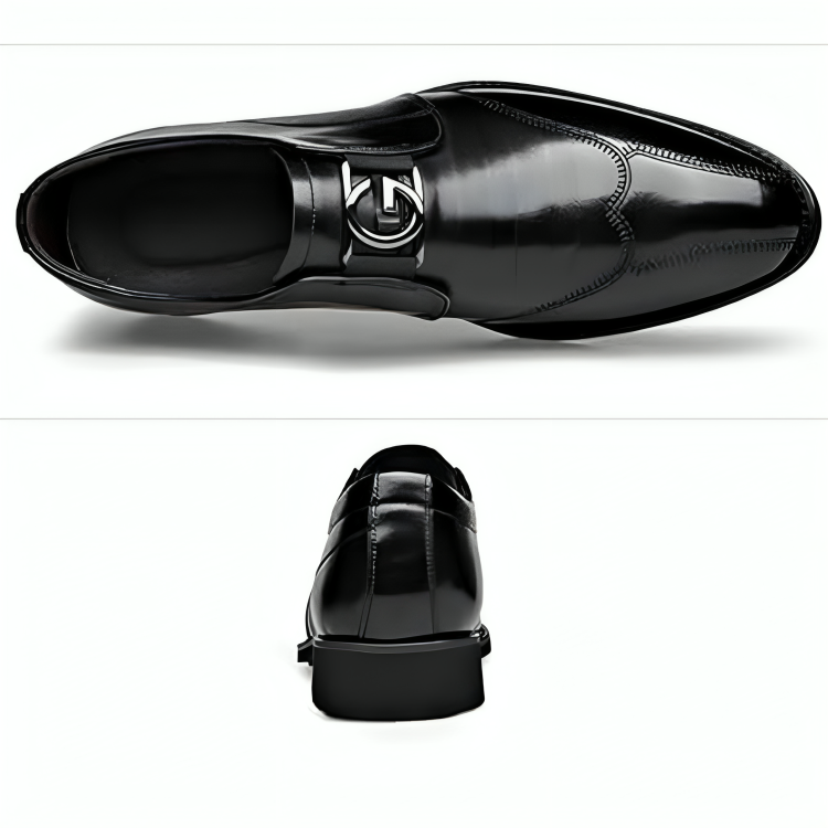 Men’s Slip-On Dress Shoes with Wingtip Detailing – Formal & Business Wear