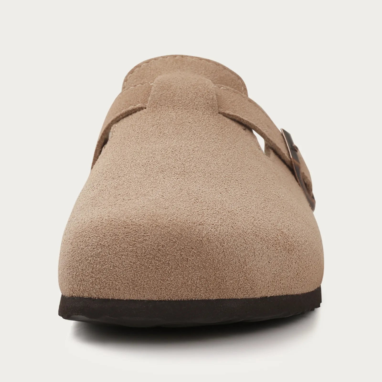 Men’s Suede Buckle Clogs – Slip-On Comfort with Smart-Casual Edge