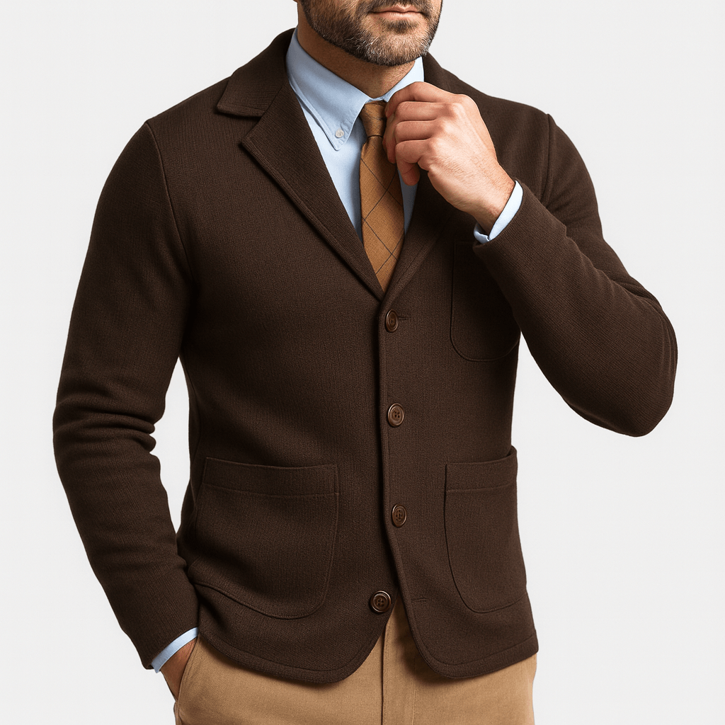 Men’s Tailored Blazer – Classic Single-Breasted Design