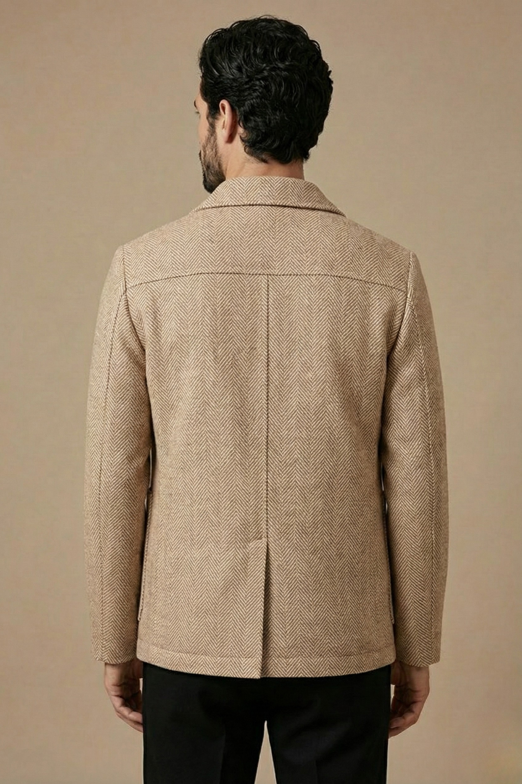 Men’s Tailored Button-Front Jacket – Refined Business-Inspired Design