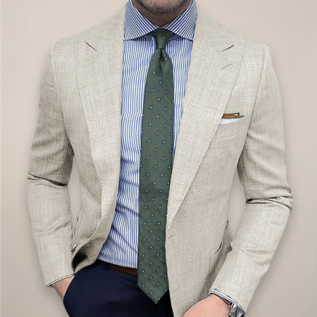 Men’s Tailored Everyday Blazer – Smart Lightweight Jacket for Work or Dinner