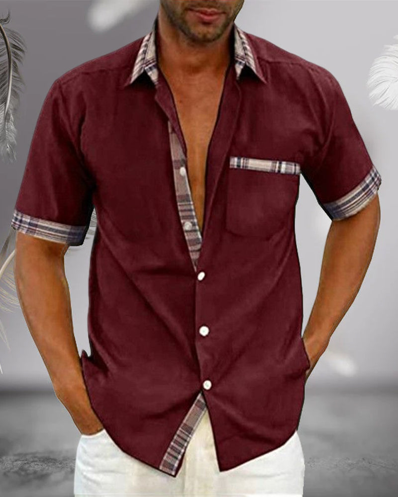 Men’s Tailored Short Sleeve Shirt – Spring, Summer