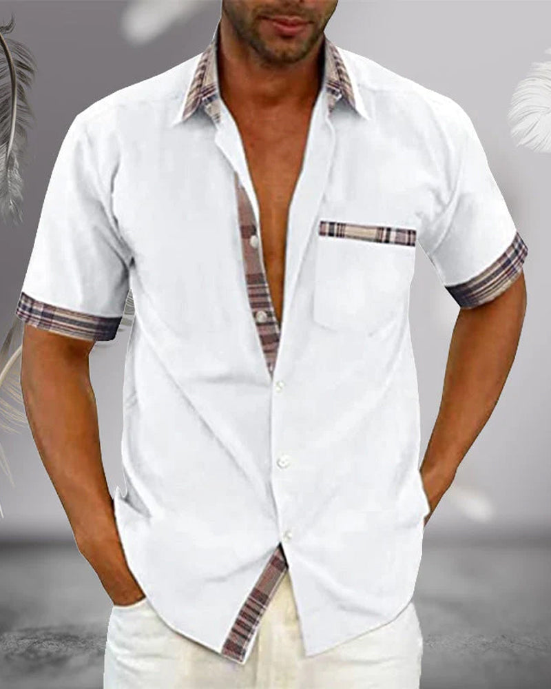 Men’s Tailored Short Sleeve Shirt – Spring, Summer