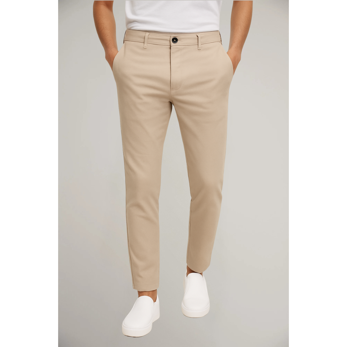 Men’s Tailored Trousers – Classic Flat-Front Workwear