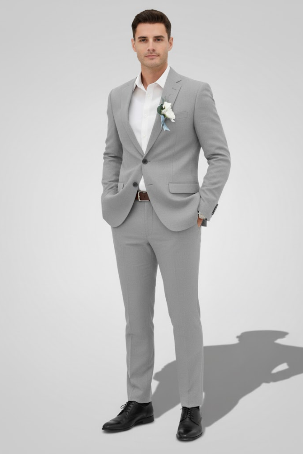Men’s Two-Piece Slim Fit Suit – Tailored Wedding & Formal Set