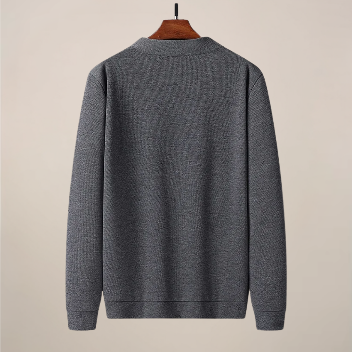 Men’s V-Neck Cardigan – Button-Up Knit with Front Pockets