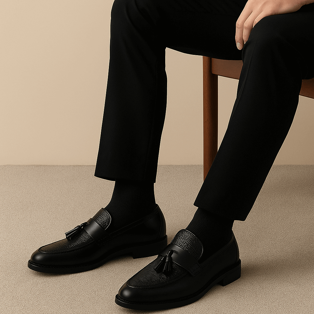 Men’s Woven Tassel Loafers – Classic Slip-On Elegance