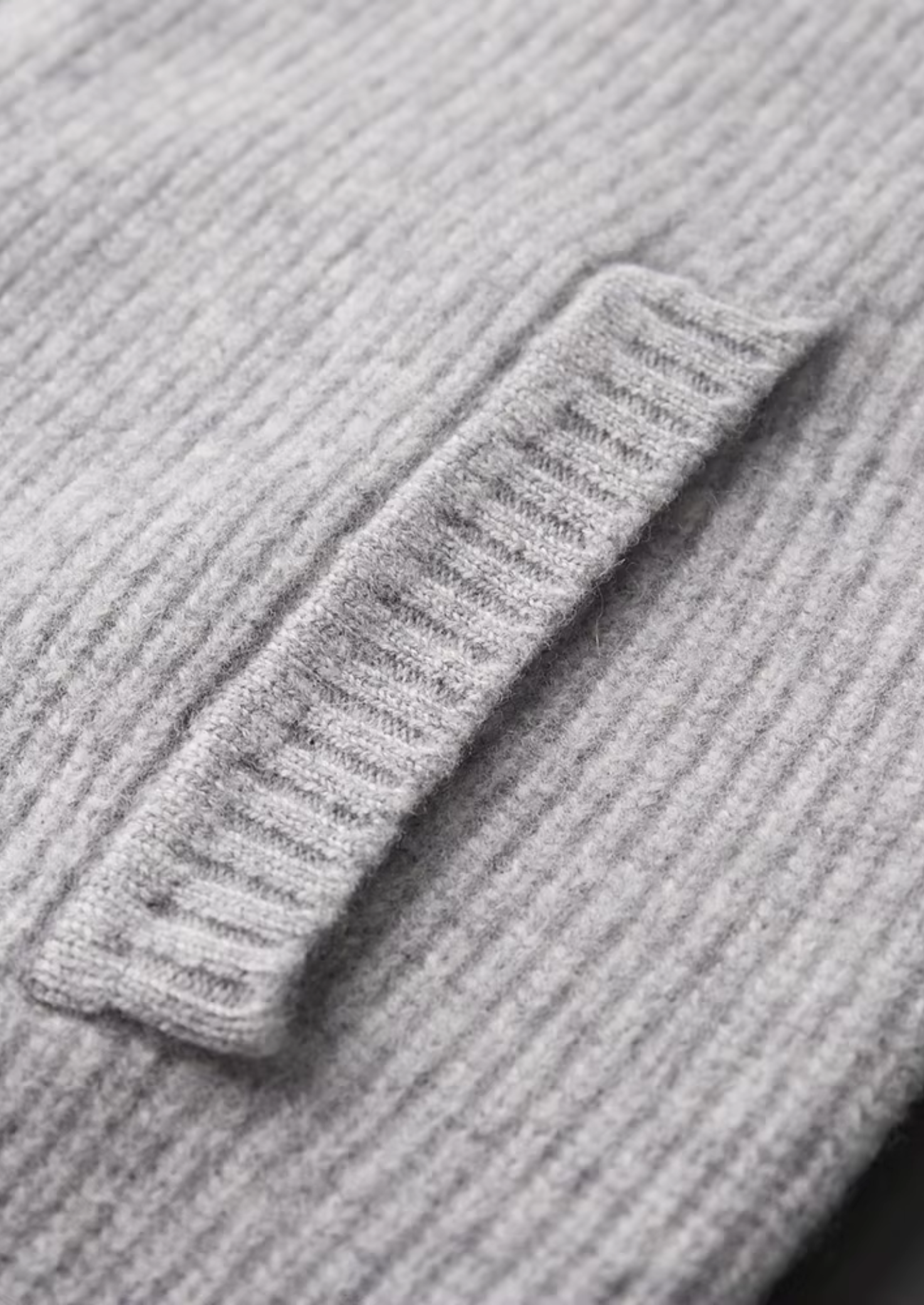Men’s Zip-Up Ribbed Cardigan Sweater with High Collar – All-Season Casual Layer
