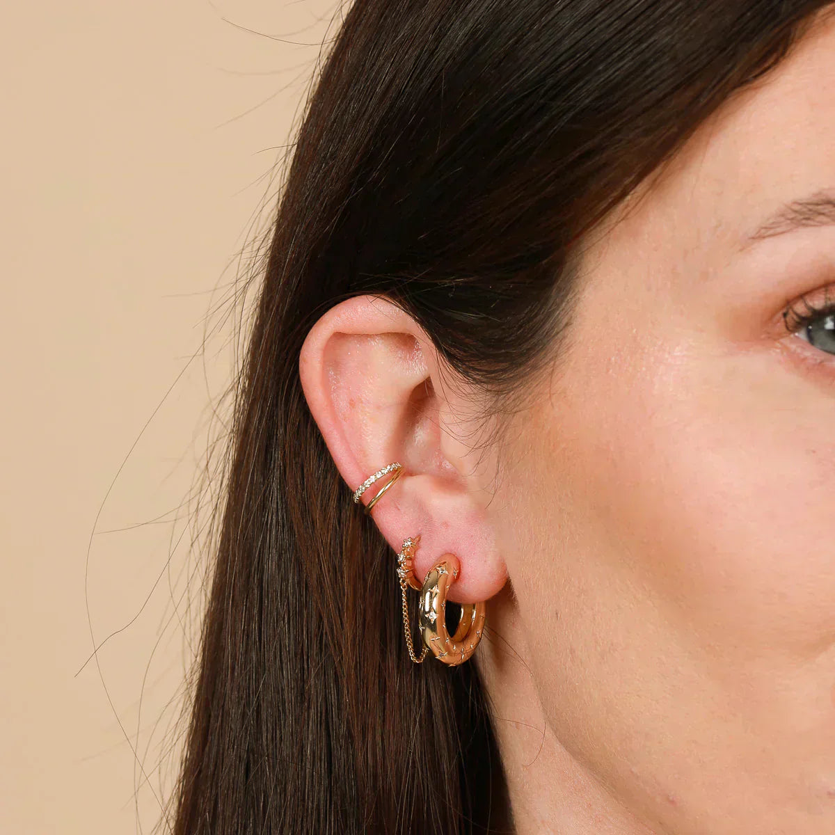 Clara | Star Earrings 18k Gold