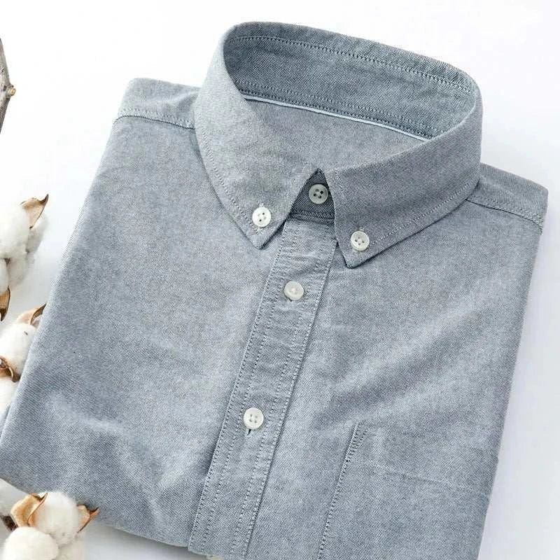 Slim Fit Button-Up Long Sleeve Shirt – Smart Casual Essential