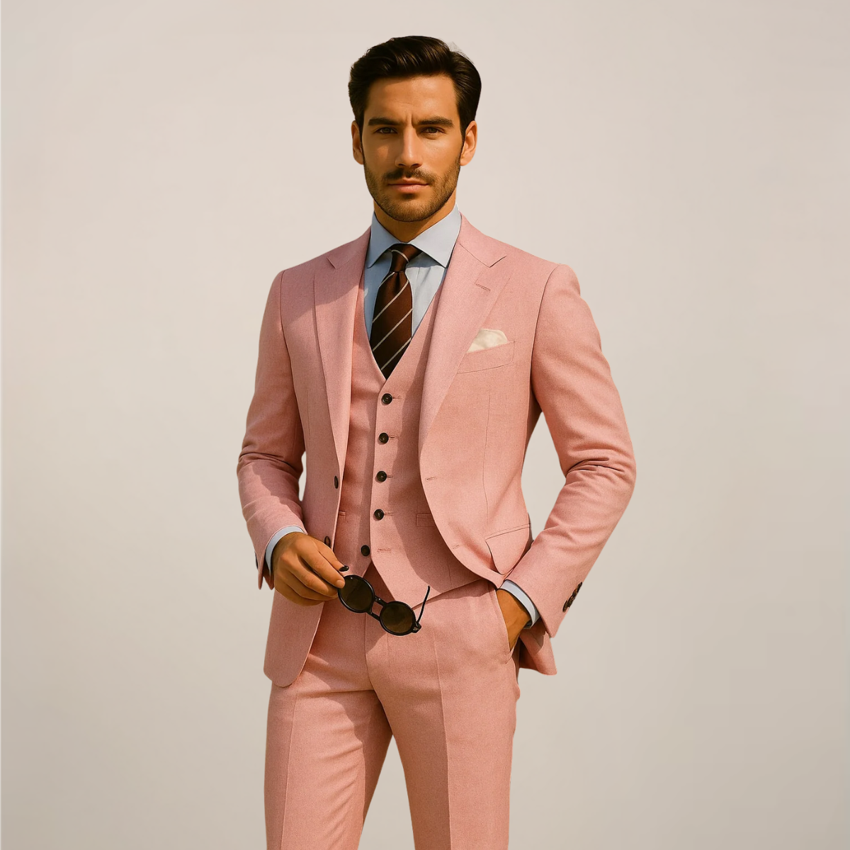 Three-Piece Men’s Suit – Refined Elegance for Formal Occasions