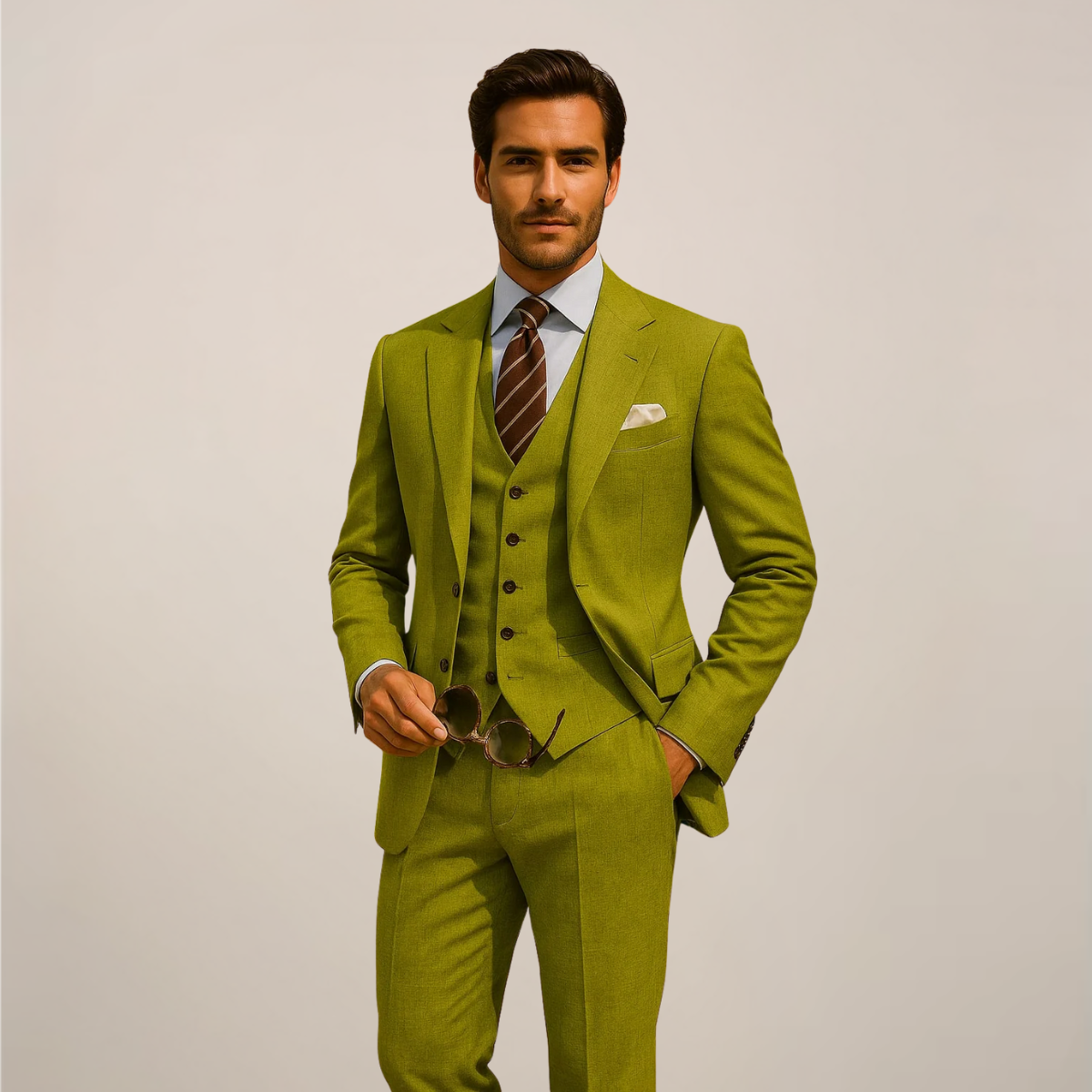 Three-Piece Men’s Suit – Refined Elegance for Formal Occasions