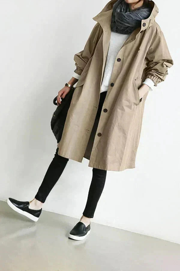 Elizabeth Raincoat for Women – Urban Waterproof with Oversize Breathable Hood