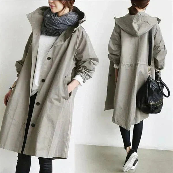 Elizabeth Raincoat for Women – Urban Waterproof with Oversize Breathable Hood