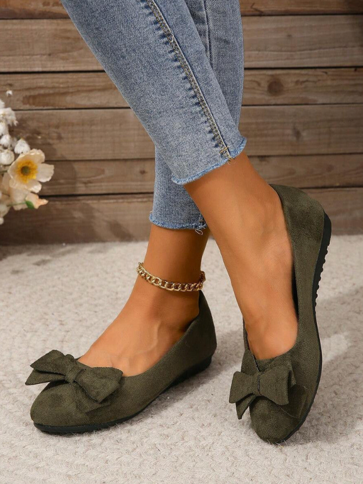 Women’s Comfort Flats – Supportive Bow Detail Shoes for Everyday Elegance