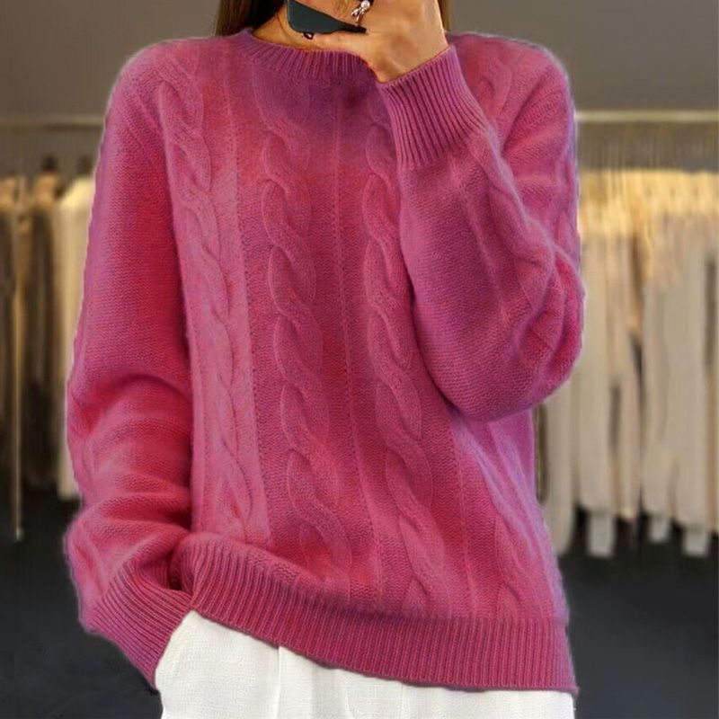 Bridget Twisted Knit – Wool & Cashmere, Soft and Elegant for Optimal Comfort