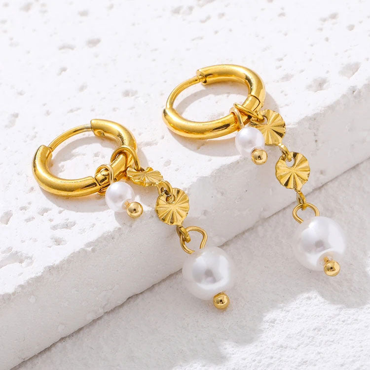 Clara | Sunburst Earrings 18K Gold