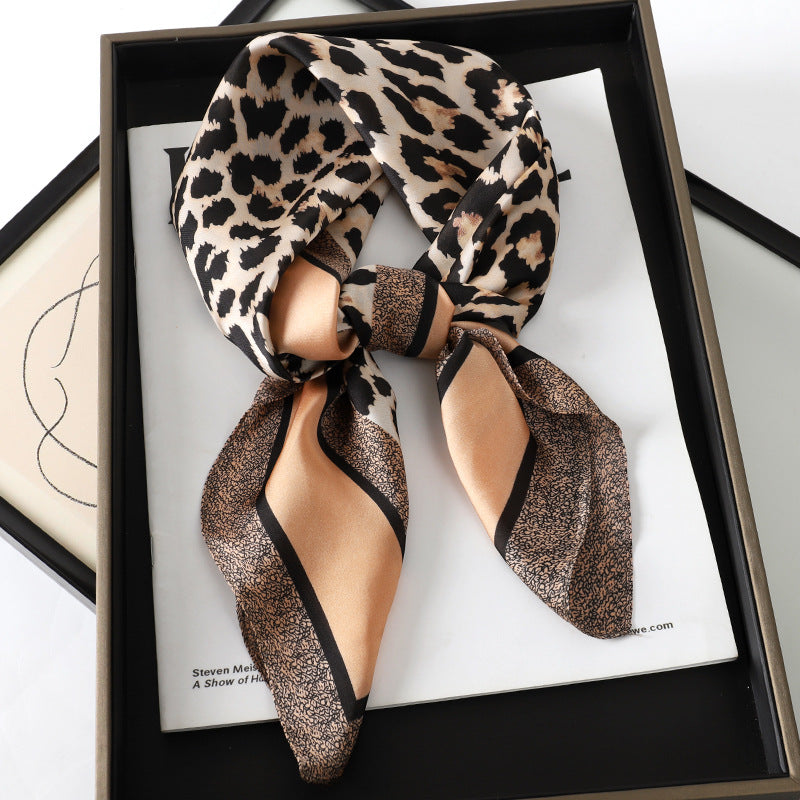 Monochrome Patterned Square Scarf – Classic Twist for Modern Styling