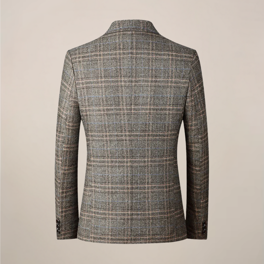 Men’s Embroidered Slim Fit Blazer – Tailored One-Button Jacket for Events and Occasions